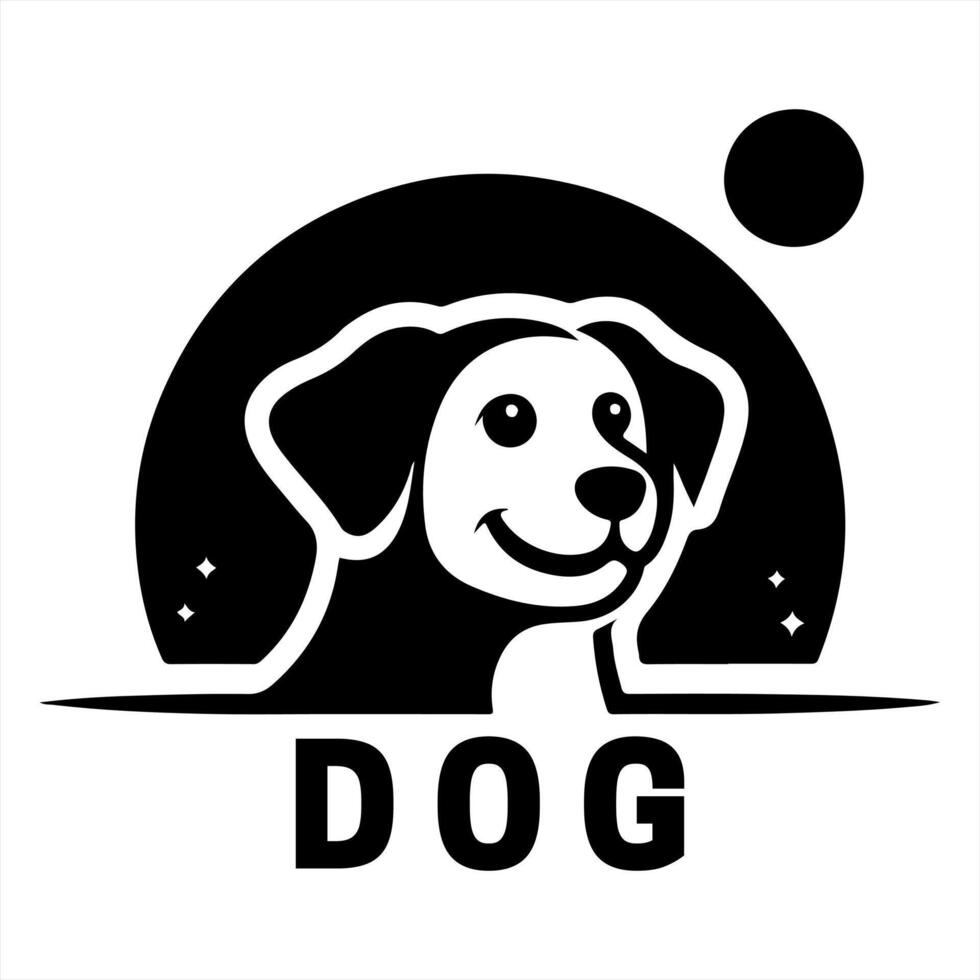 Dog logo design illustration vector