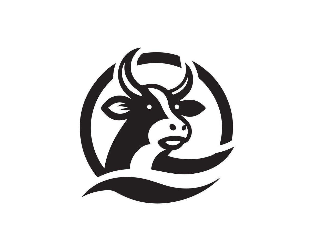 Cow logo design, cow head, cow head logo, cow head logo, cow head logo, vector