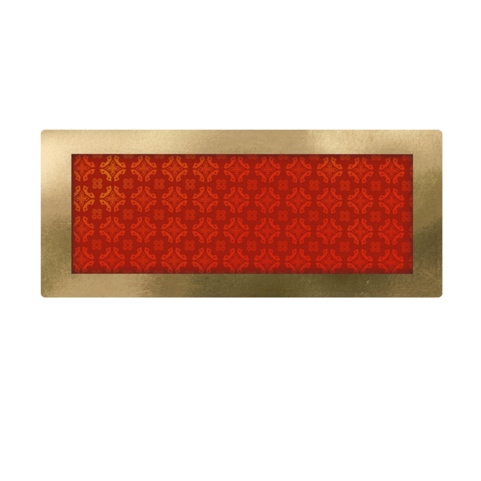 A red and gold badge with a gold frame png