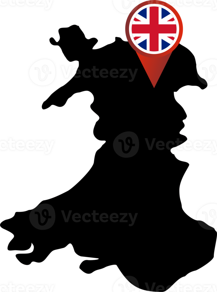 Wales city pin map location png