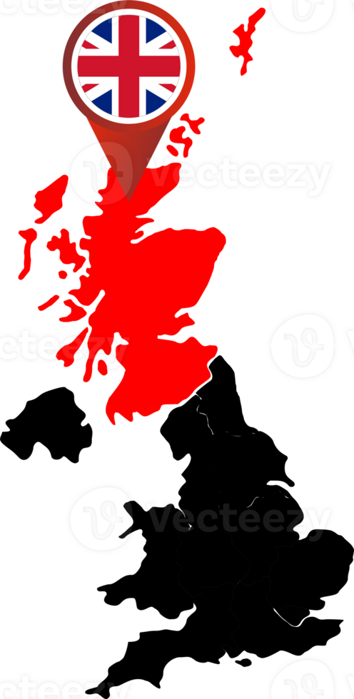 Scotland city pin map location png