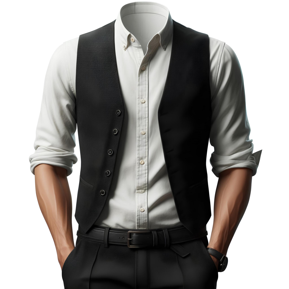 Casual Elegance A Man Without a Head png