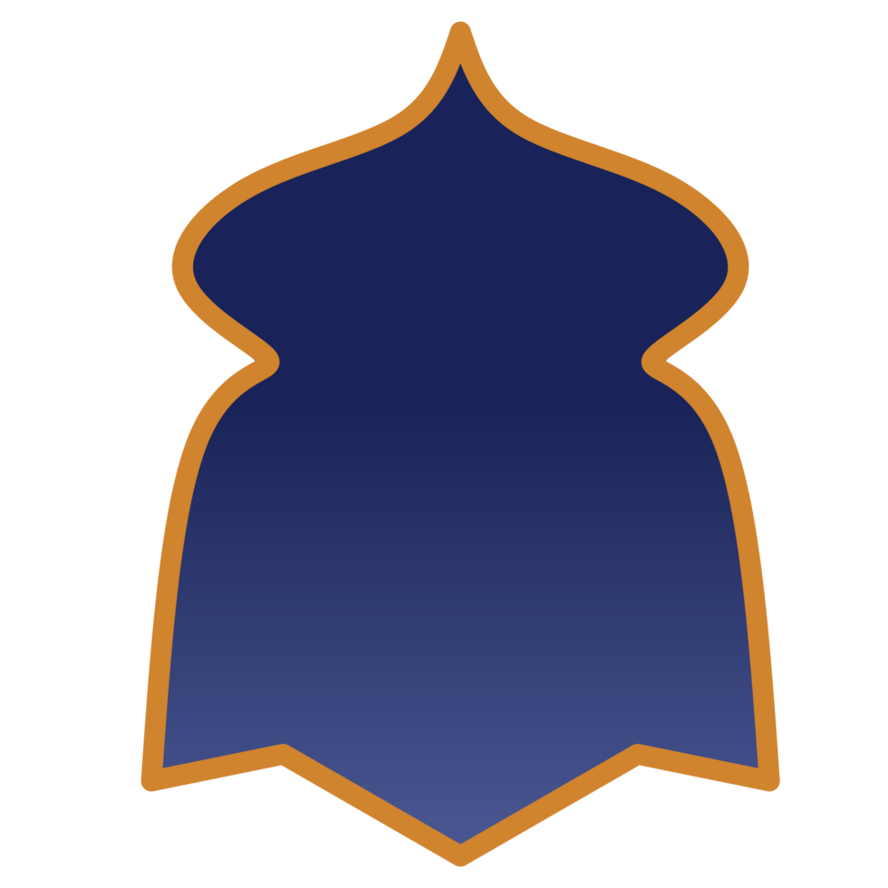Islamic gradient frame png