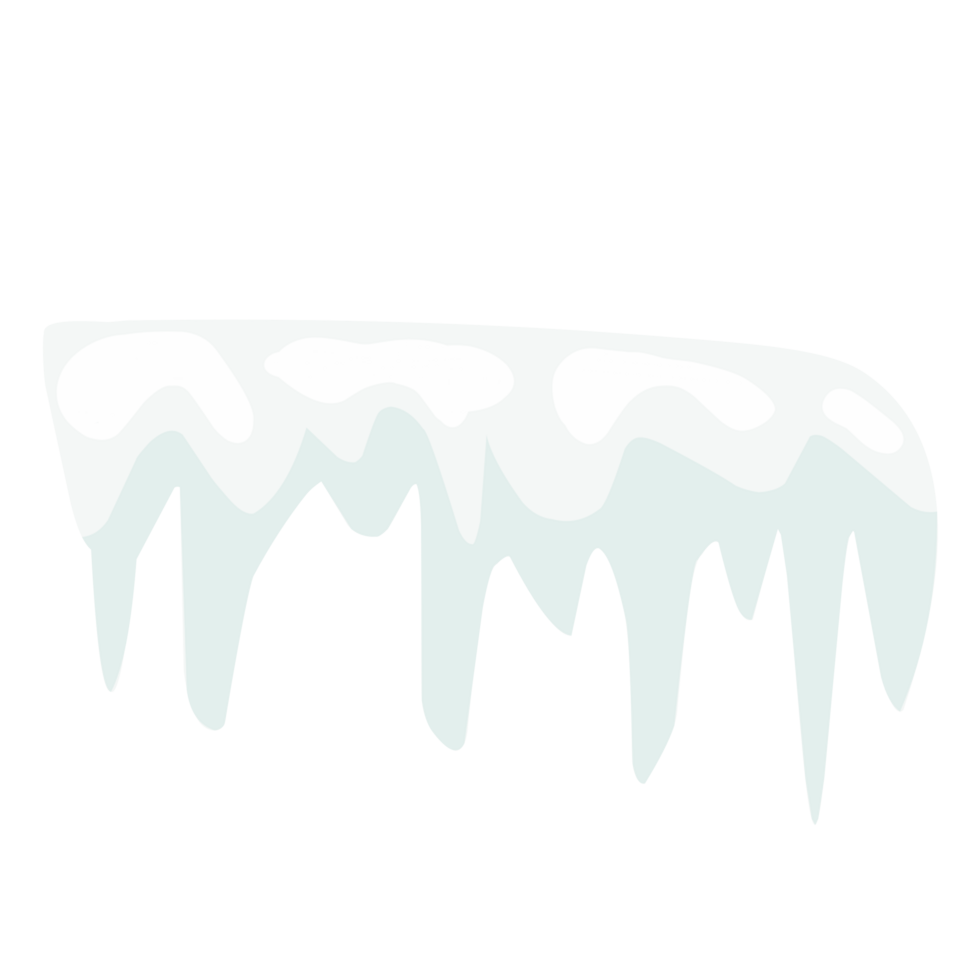 Dripping snowcap ice png