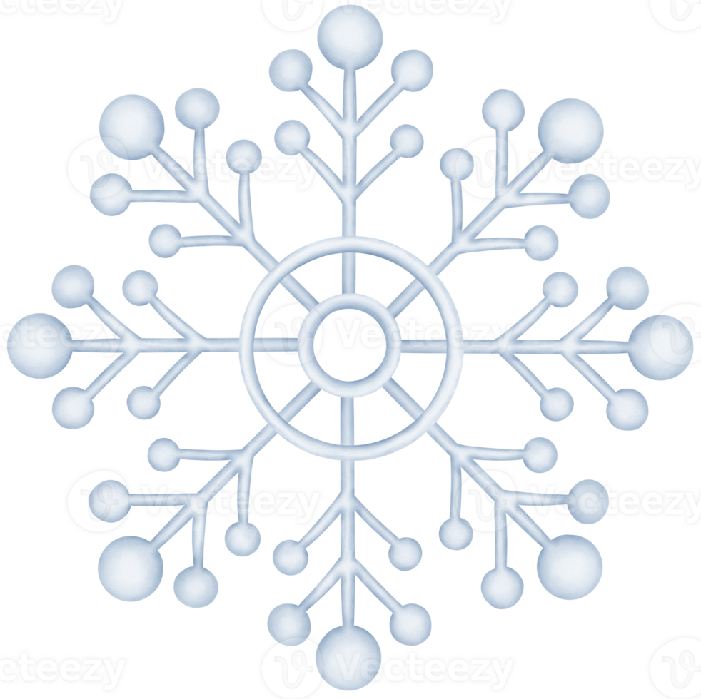 Charming Watercolor Christmas Snowflake Art Cute and Adorable Holiday Gingerbread Man for Festive Projects and Christmas Decor png