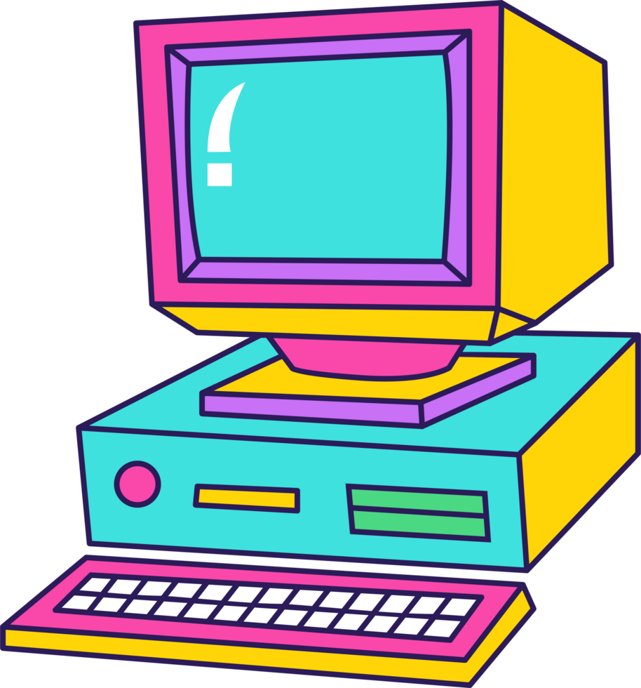 old school computer image png