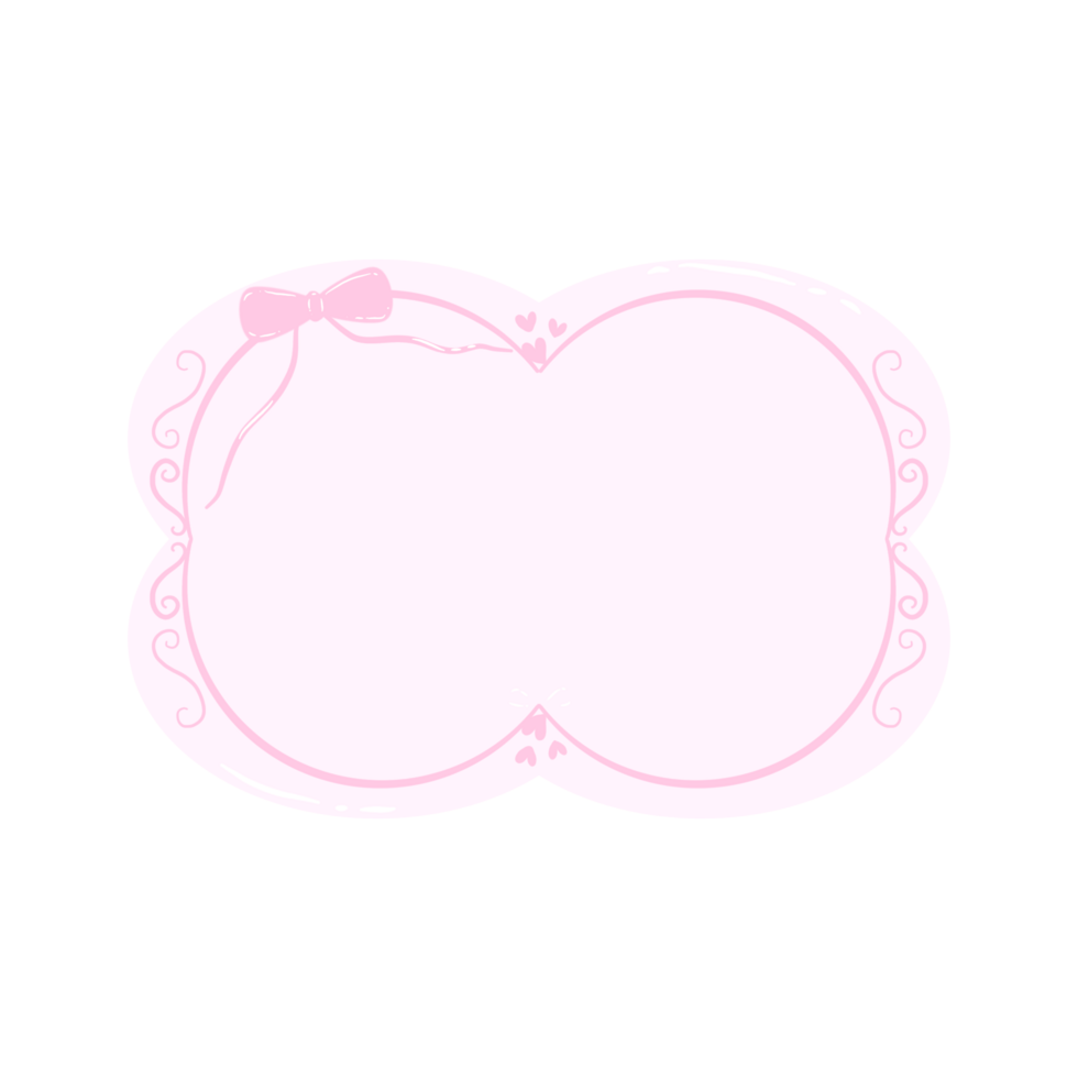 Pink frame illustration png