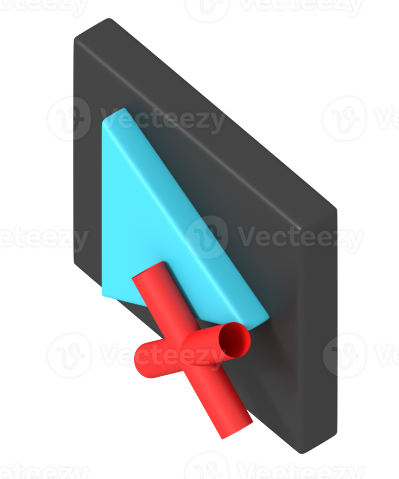 Remove Videos player of isometric style png