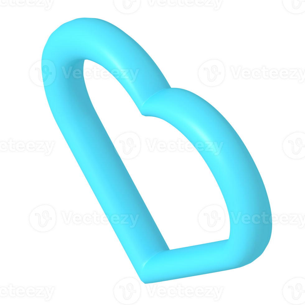 Favorite of playlist of isometric style png