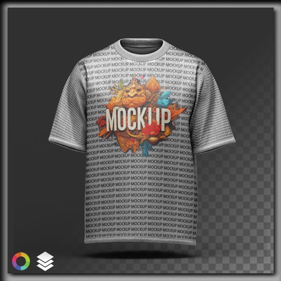 3D TShirt Mockup with Customizable Front Design Perfect for Branding and Fashion Presentation psd