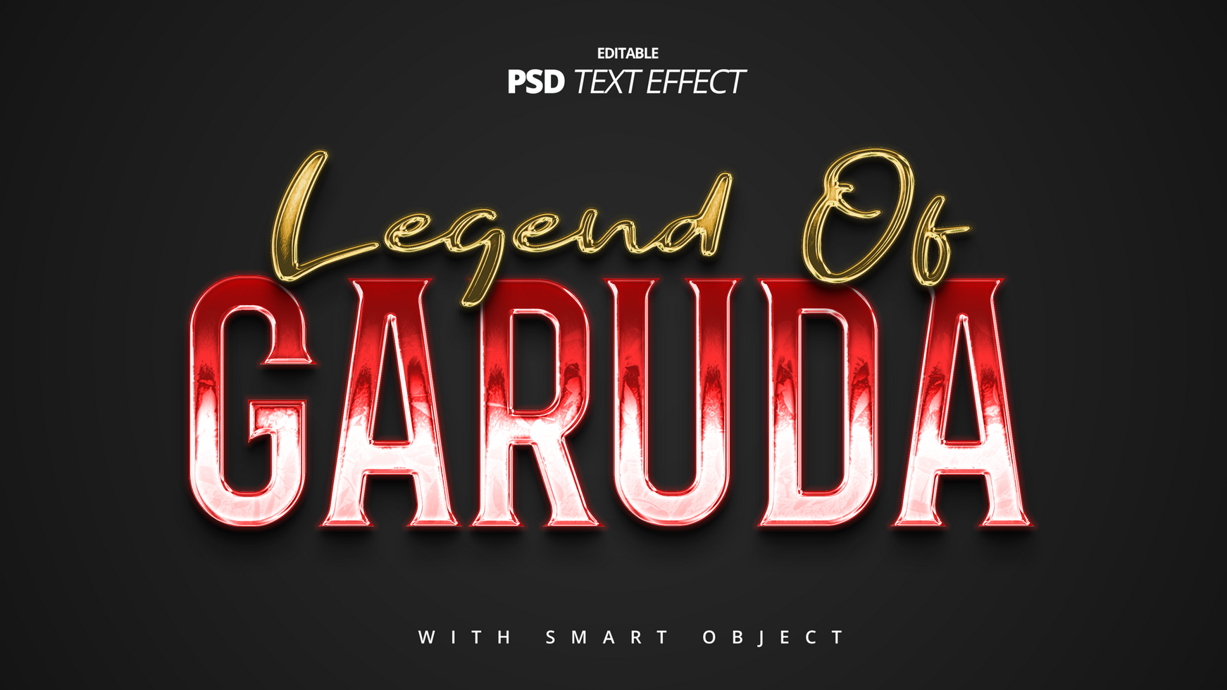 Vintage retro movie 3d text effect white red gold psd