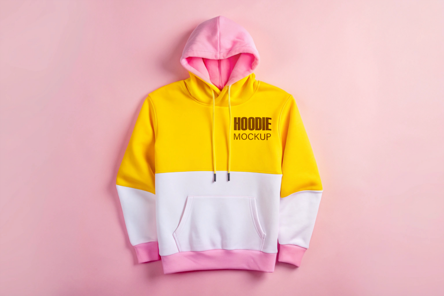 a purple and green hoodie Mockup Template for design presentation with the logo on it psd