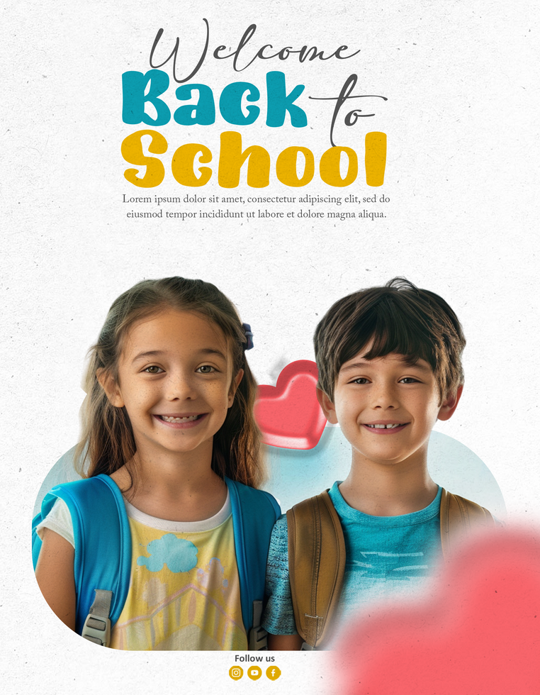 Back To School Flyer Template psd