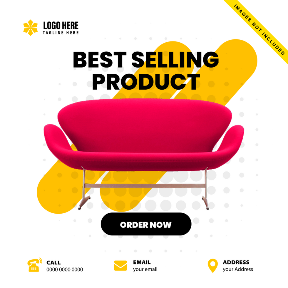Modern Furniture post design template psd