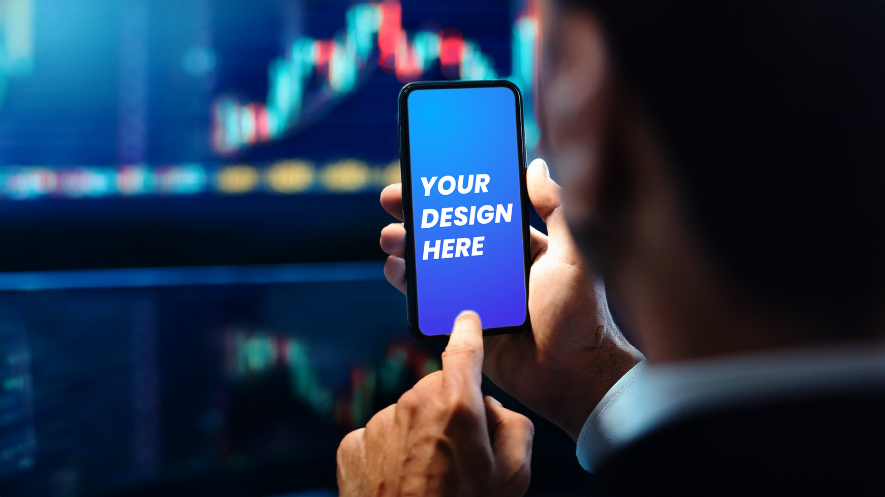 mobile mockup trading psd