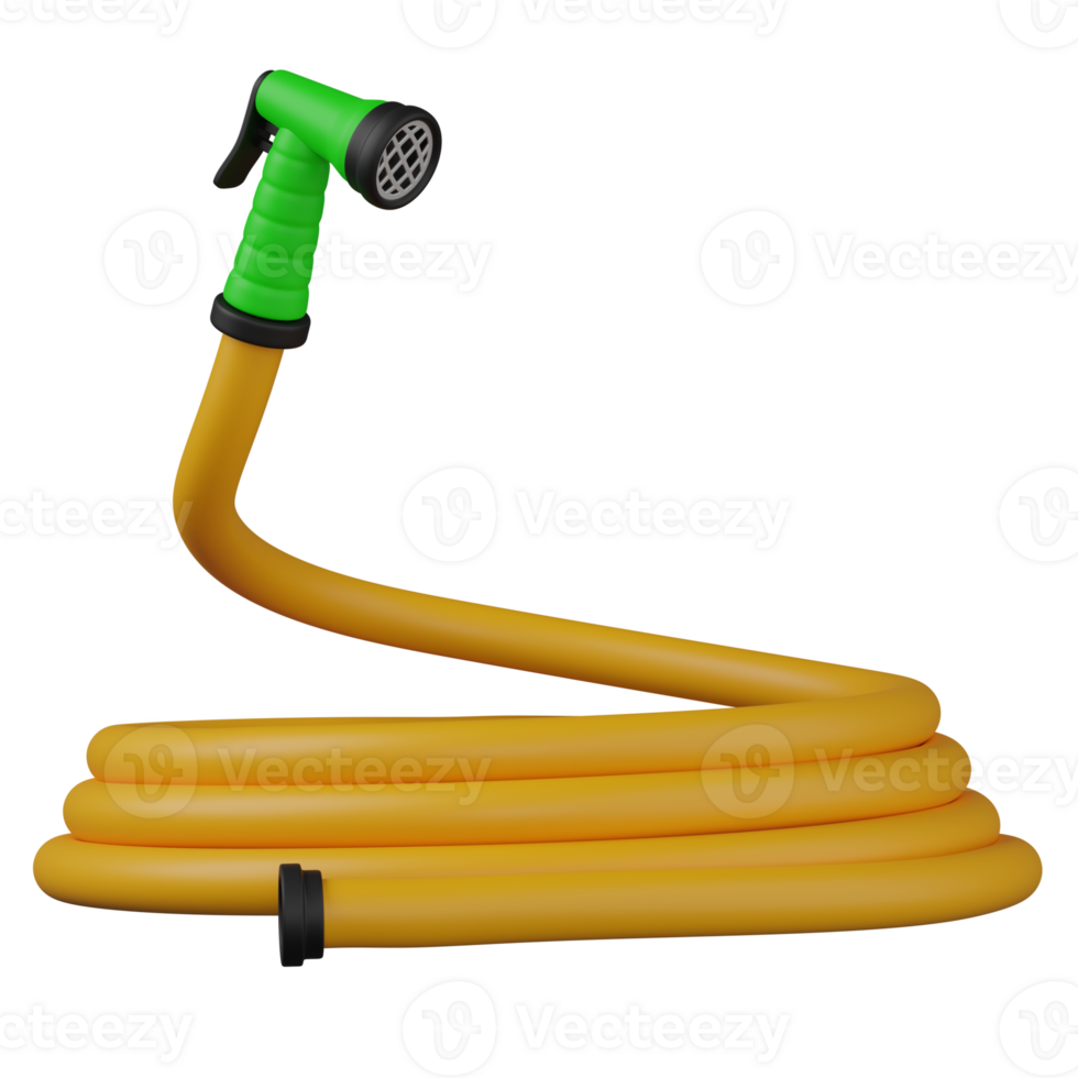 3d render hose illustration png