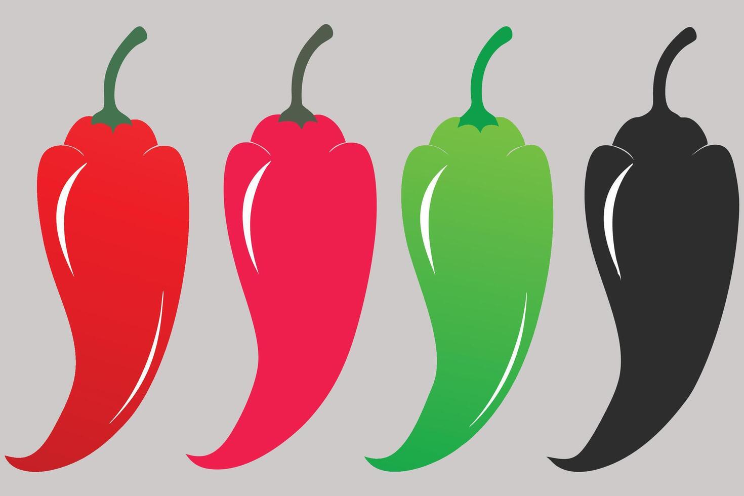 Peppers A Flavorful Palette vector