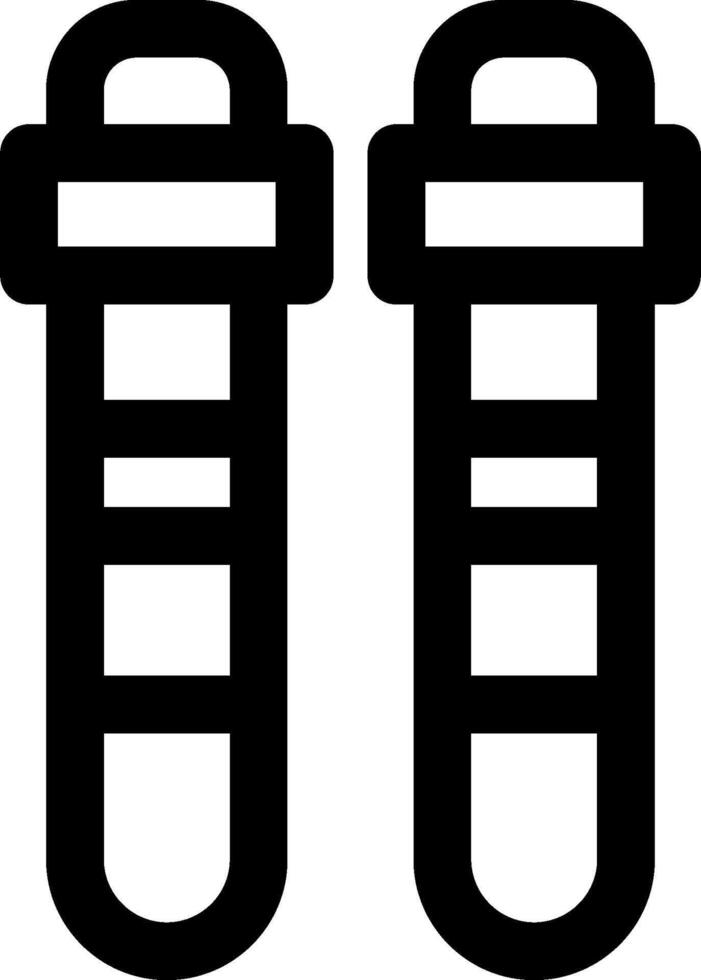 Two black and white icons of two bottles vector