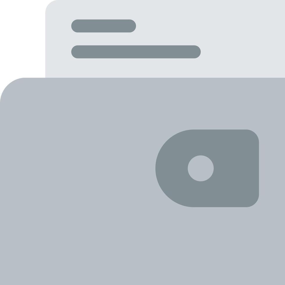 A gray wallet with a note inside vector