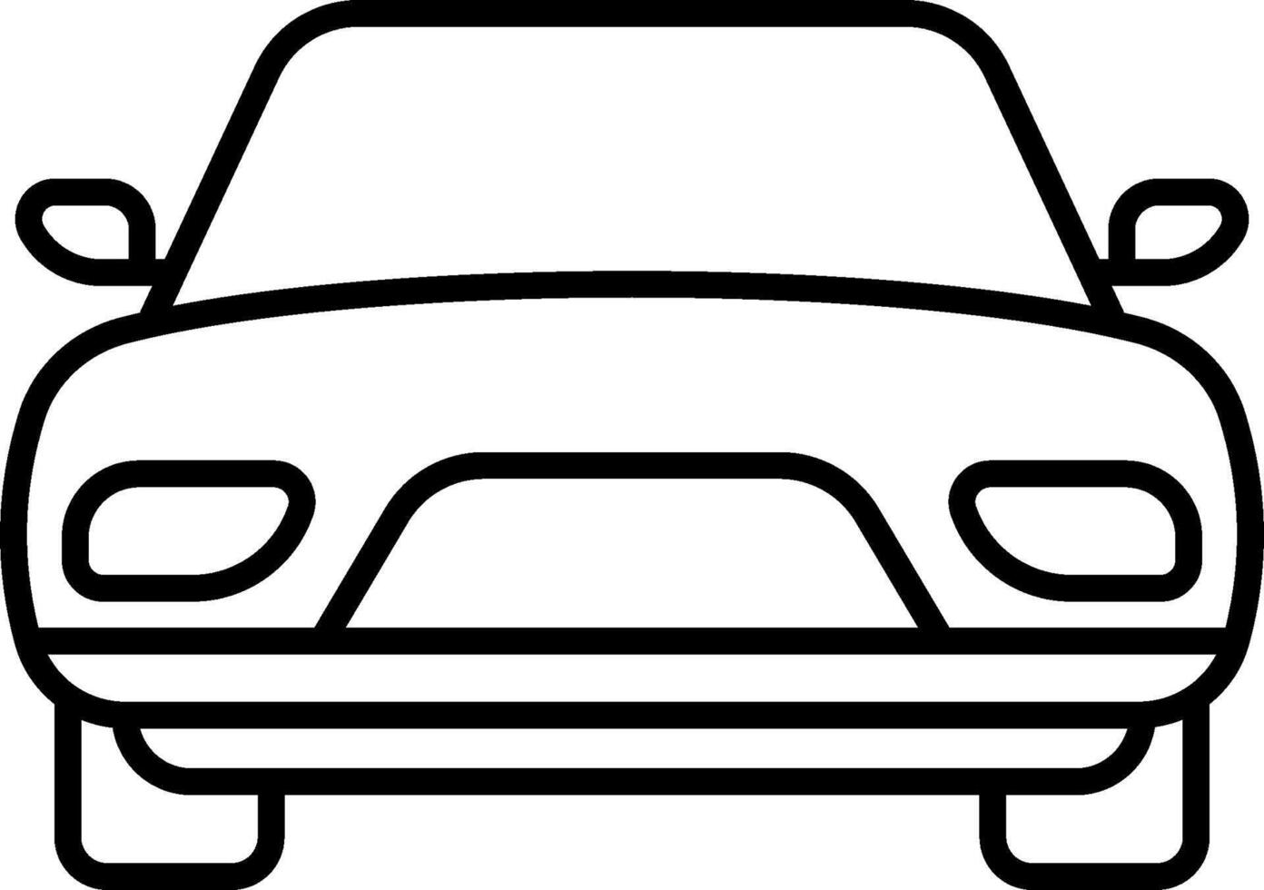 Car icon on white background vector