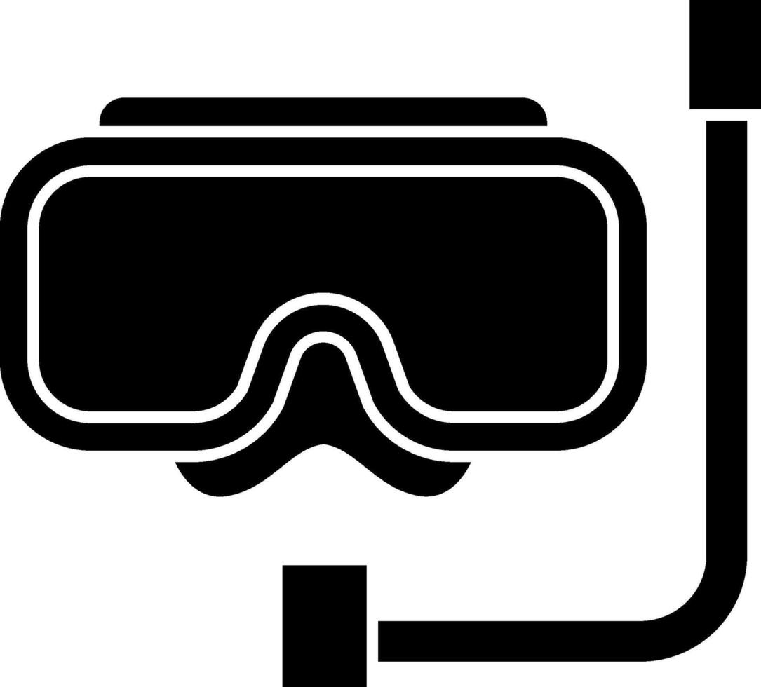 Diving mask icon vector