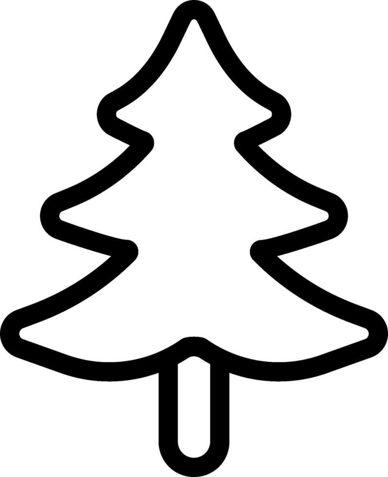 Christmas tree outline coloring pages vector