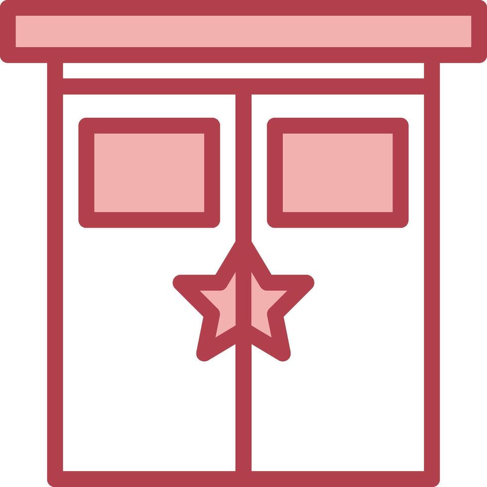 A red star on a white background vector