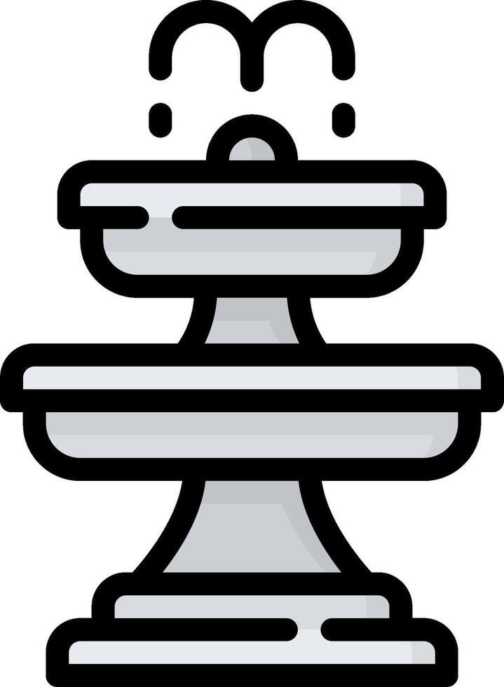 A fountain with water coming out of it vector