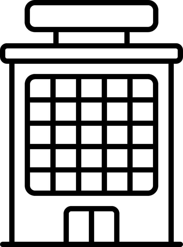 A building with a clock on it vector