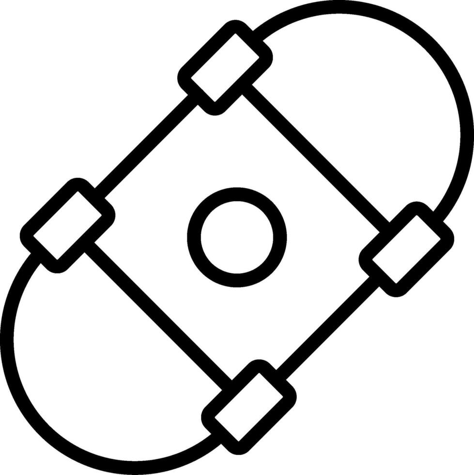 A skateboard with wheels and a skateboard logo vector