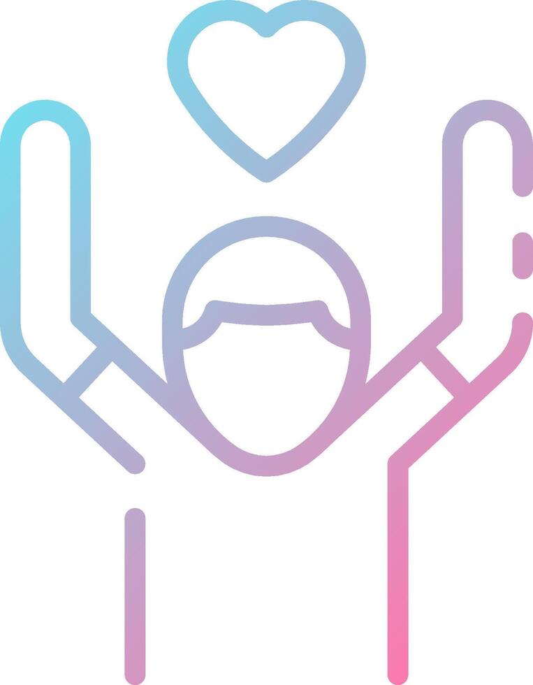A person holding up a heart with their hands vector