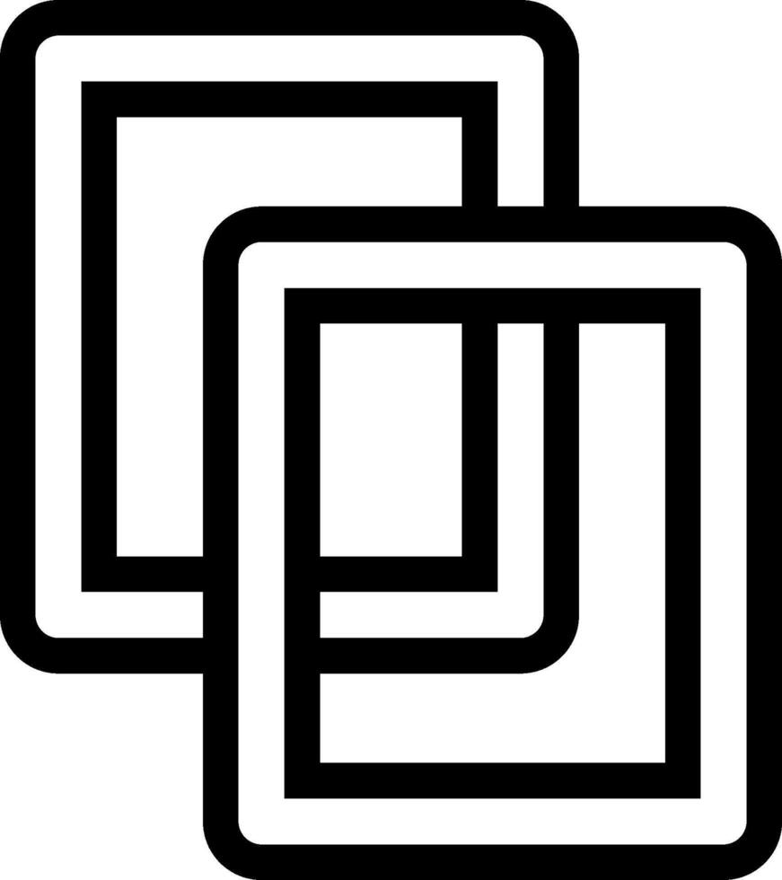 Two square frames with black lines on them vector