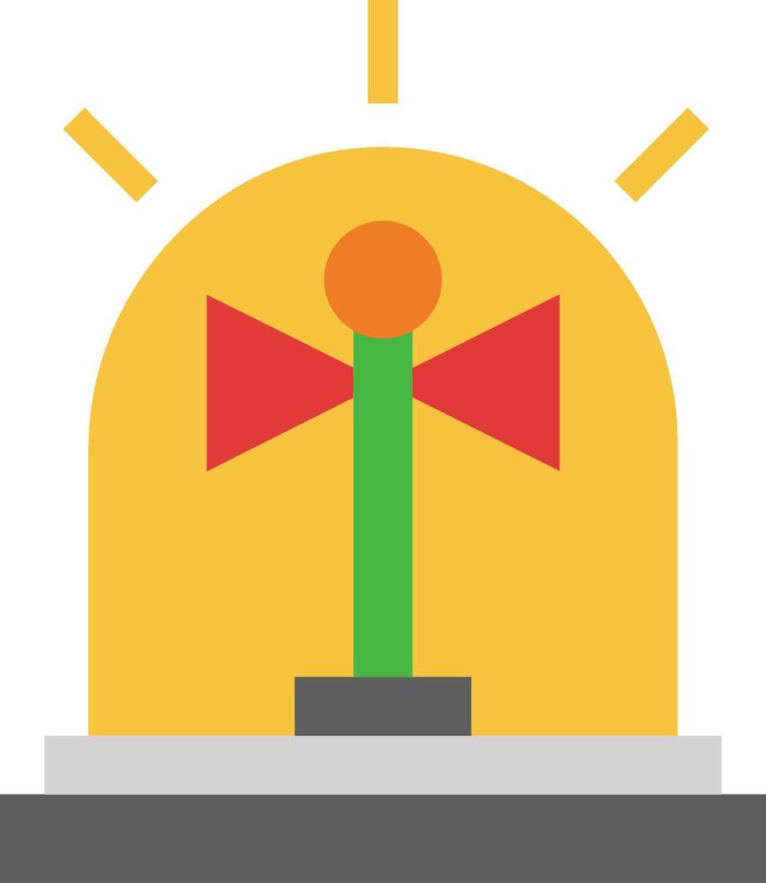 A light bulb with a red and green arrow vector