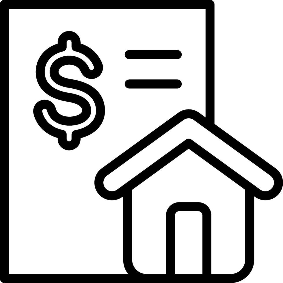 Home loan icon vector