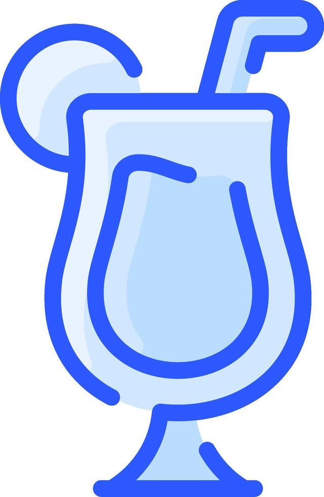 A drink with a straw and a straw in it vector