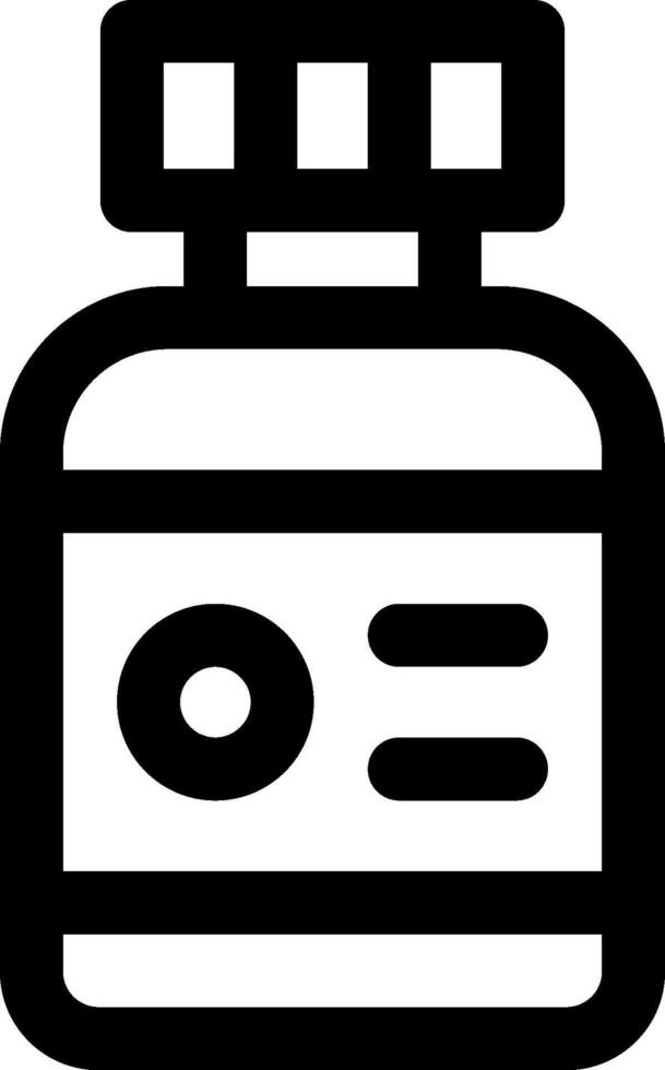 A bottle of medicine icon on a white background vector