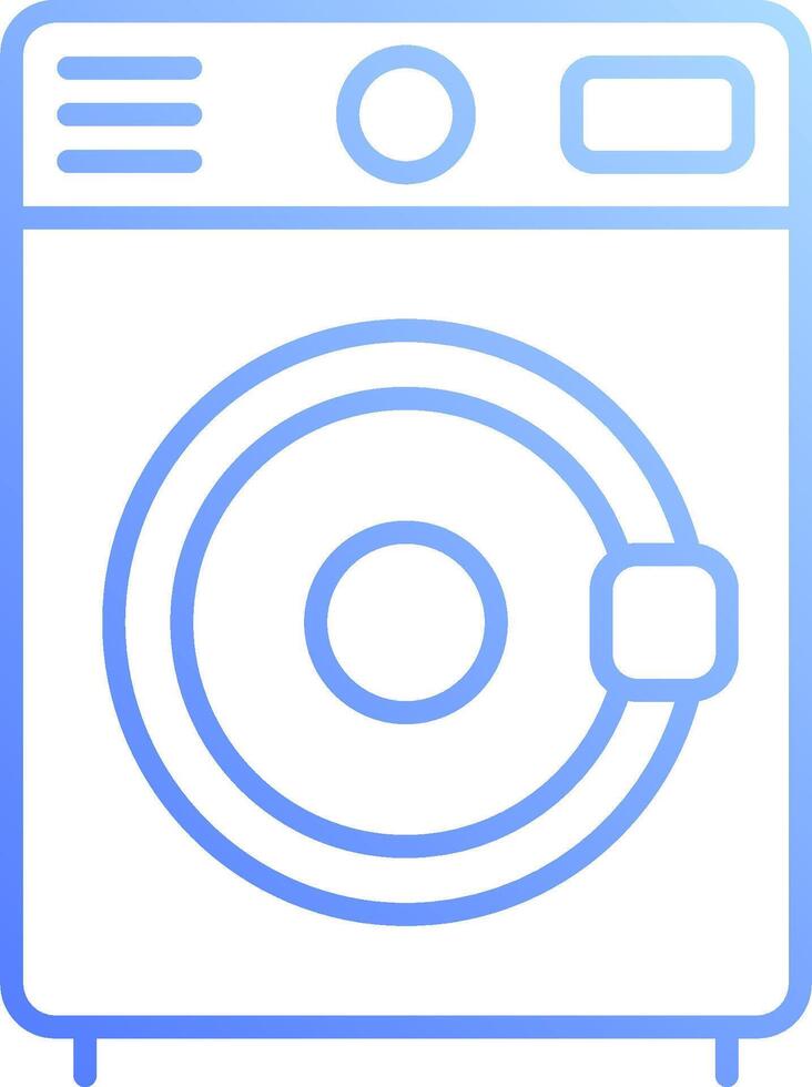 A washing machine icon on a white background vector