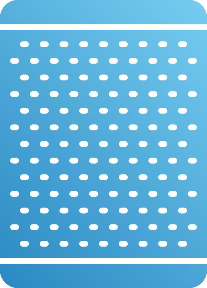 A blue square with white dots on it vector