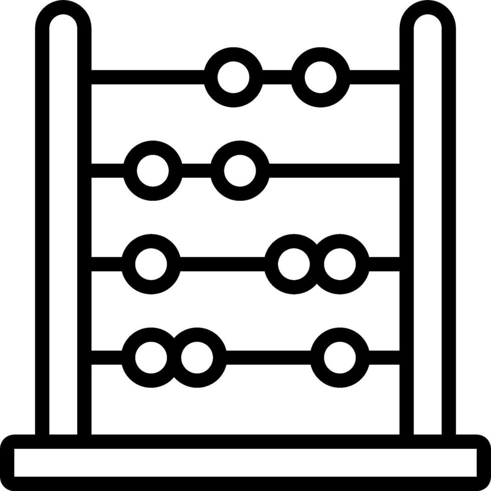 An abacus icon on a white background vector