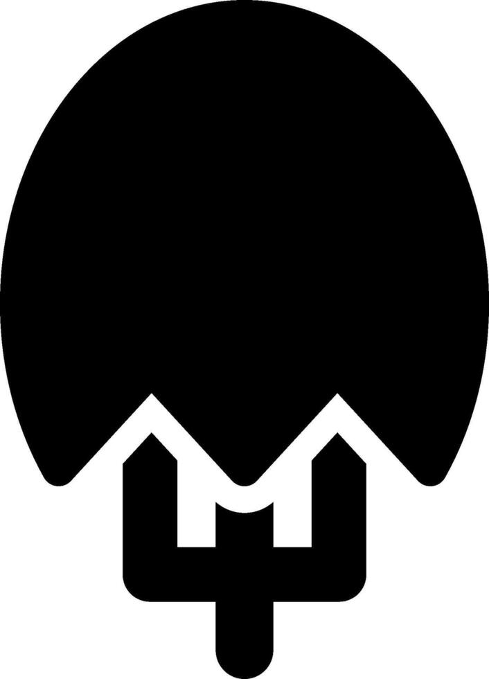 A black and white logo of a house with a cross on it vector