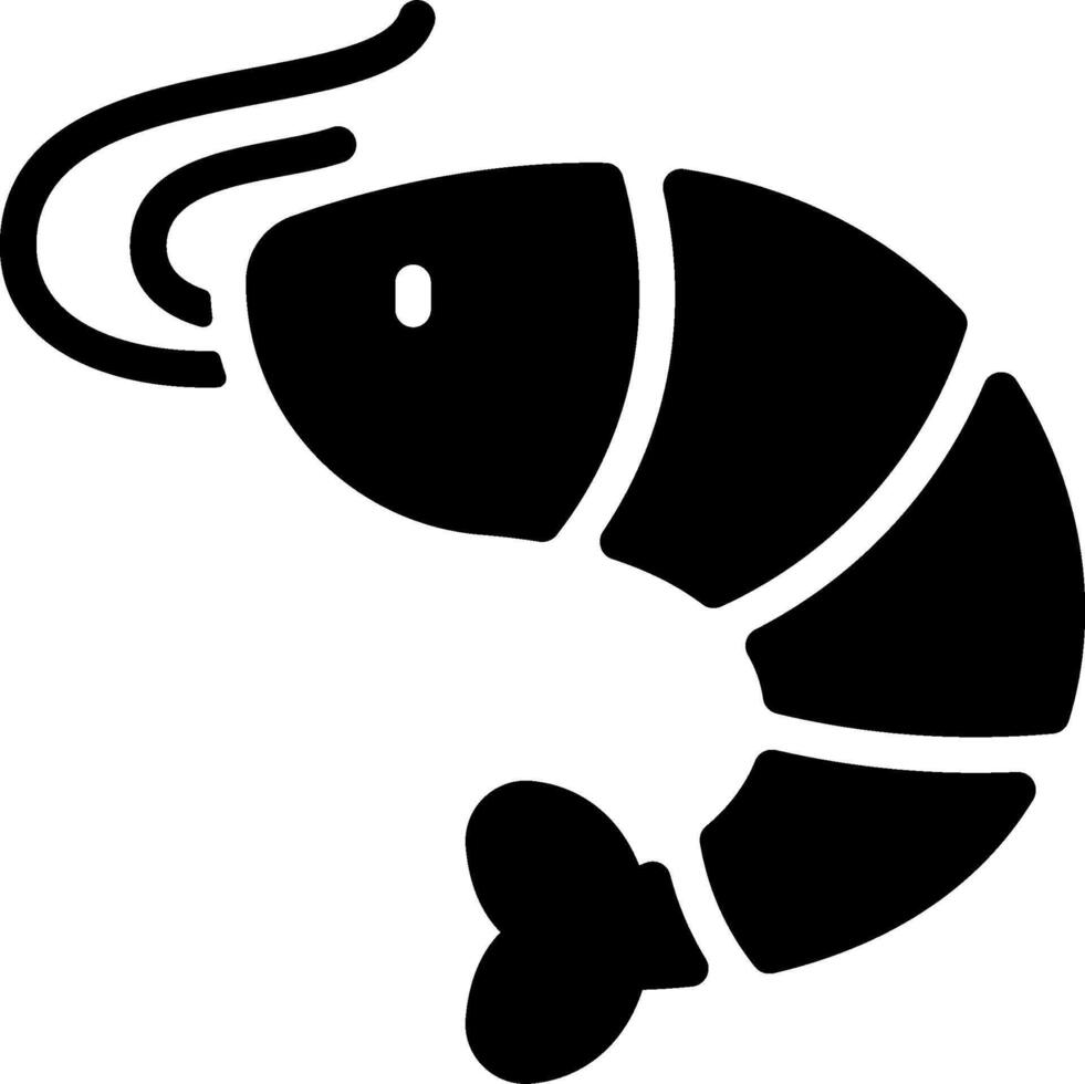 Shrimp illustration design vector