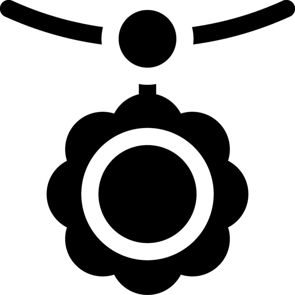 A black and white icon of a flower vector