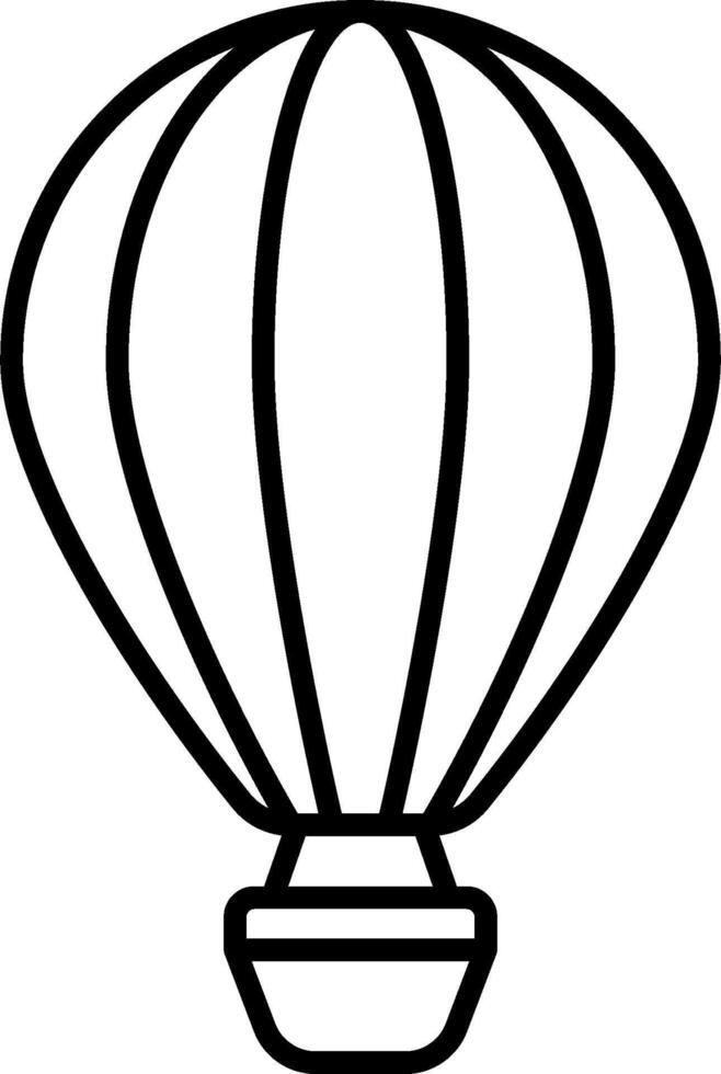 Hot air balloon coloring pages vector