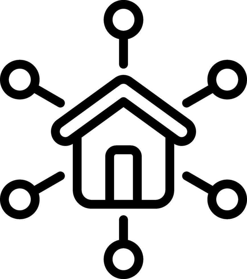 Home automation icon vector