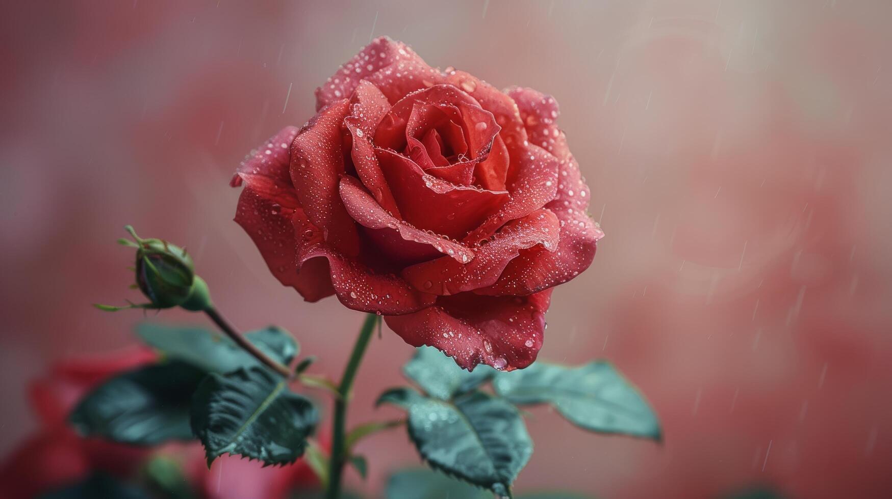 A Single Rose in a Vase on a Window Sill photo