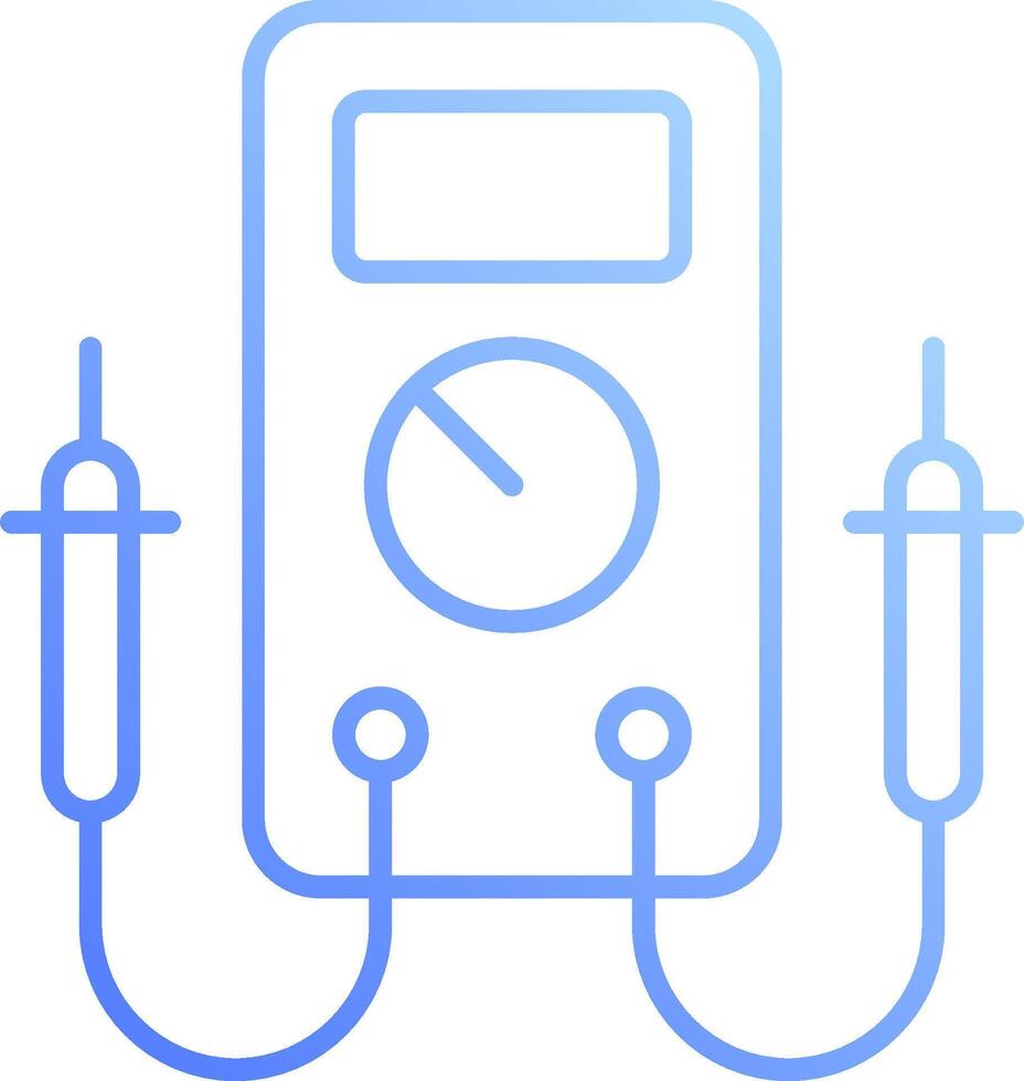 A device with two wires connected to it vector