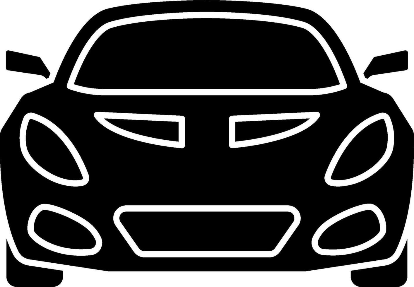 Car icon on white background vector
