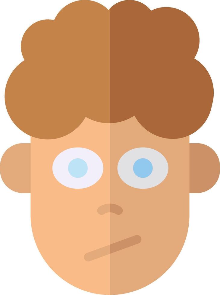 A man's face with a blue eye vector