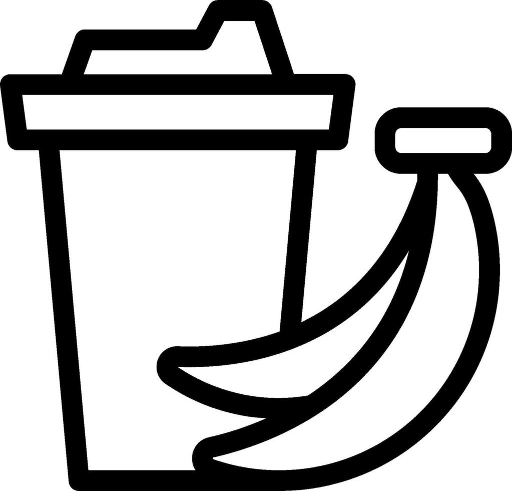 Banana peel icon vector