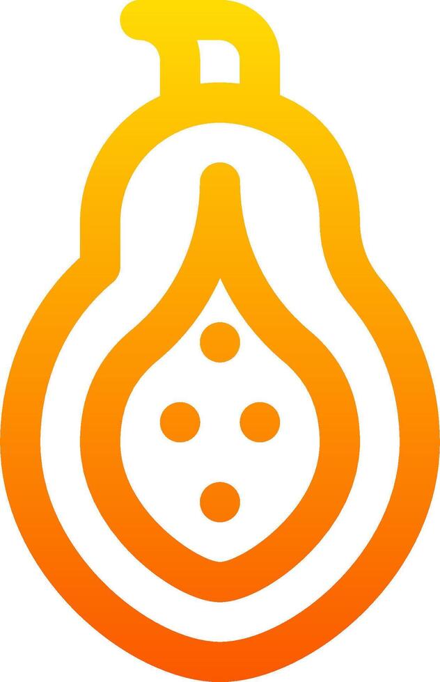 A fruit with a dot on it vector